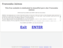 Tablet Screenshot of franceskajaimes.net